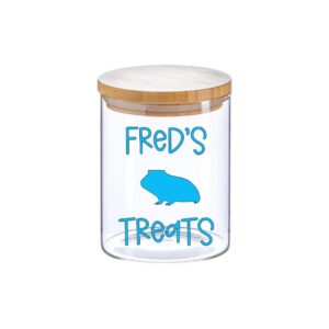 Custom Wooden Lid Pet Dog Cat Treat Jar by More Than Crackers