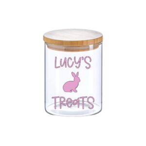 Custom Wooden Lid Pet Dog Cat Treat Jar by More Than Crackers