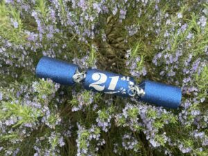 Custom Blue With Sparrkles Cracker Gift Present Product