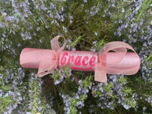 Custom Pink With Sparrkles Cracker Gift Present Product